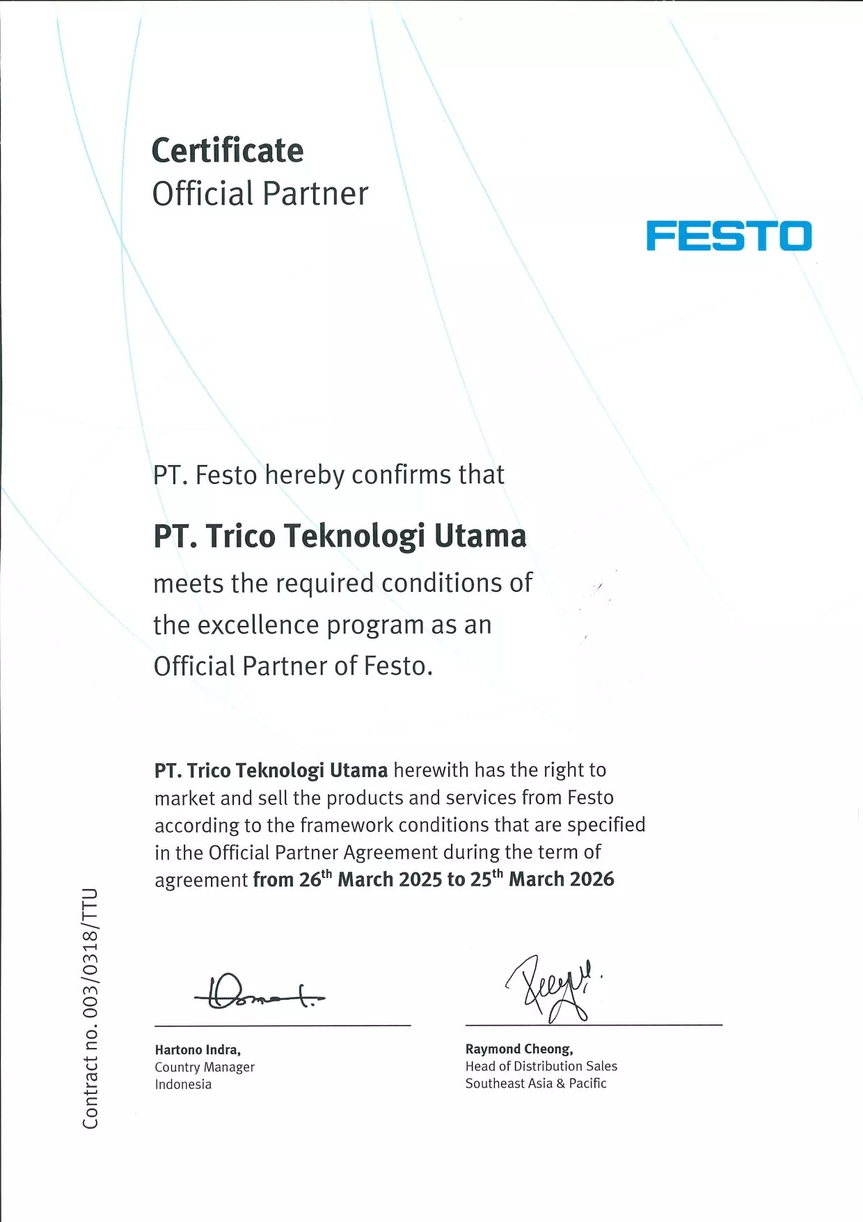 Official Partner Certificate