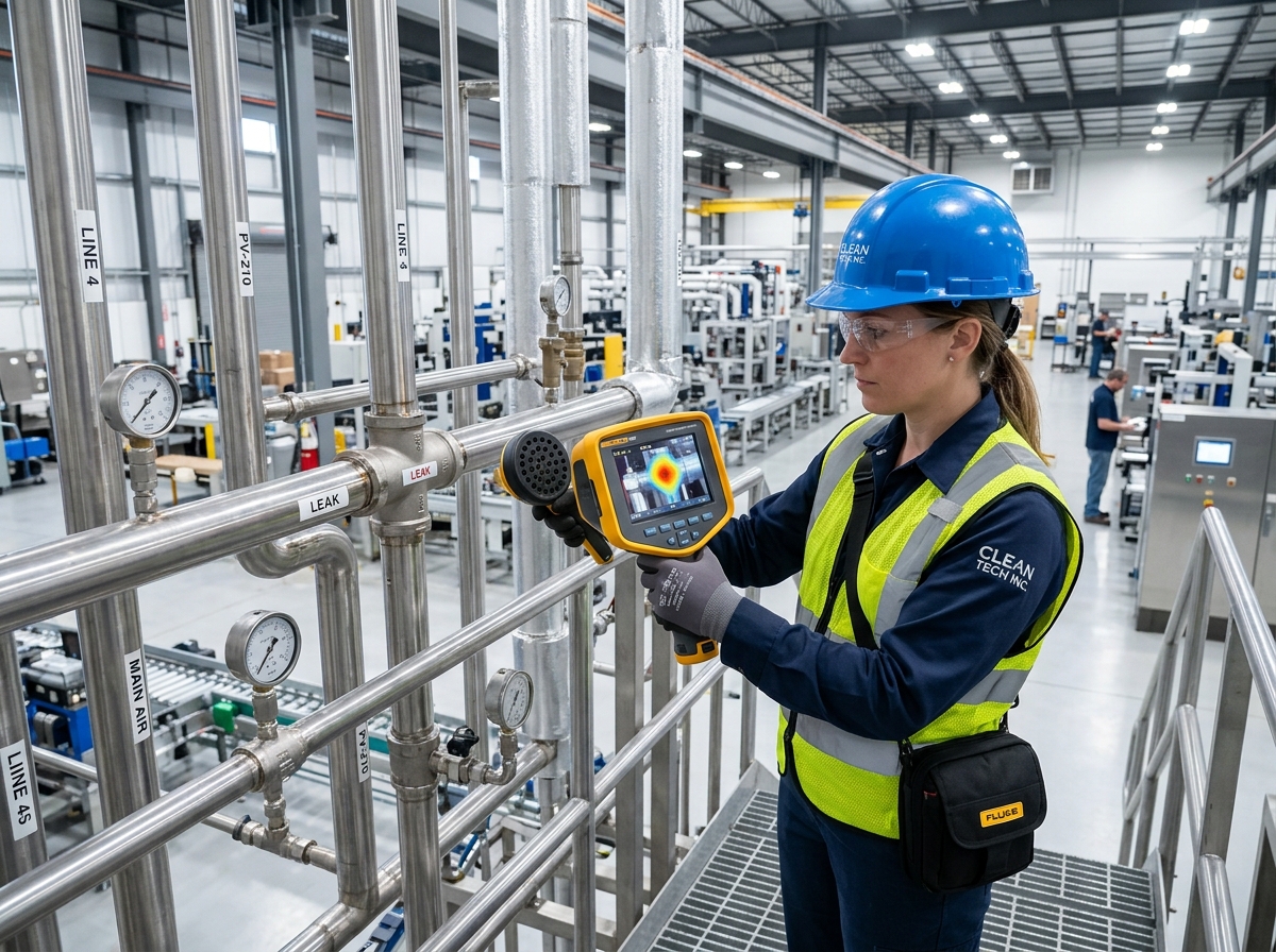 Jasa Audit & Deteksi Kebocoran Udara Bertekanan (Compressed Air Audit)